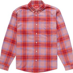 Supreme Brushed Plaid Flannel Pink Shirt
